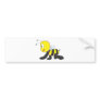 Cute Baby Bee Crawl on Floor Shirt Bumper Sticker