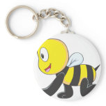 Cute Baby Bee Crawl on Floor Shirt Keychains