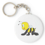Cute Baby Bee Crawl on Floor Shirt Key Chain