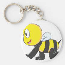 Cute Baby Bee Crawl on Floor Shirt Keychains