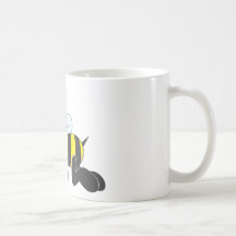 Cute Baby Bee Crawl on Floor Shirt Mugs