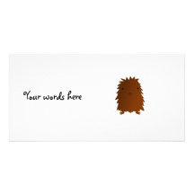 Cute baby bigfoot photo card template