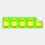 Cute Baby Chick Cartoon Bumper Sticker