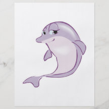 cute baby dolphin full color flyer