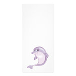 cute baby dolphin full color rack card