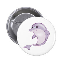 cute baby dolphin pin