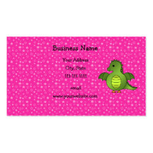 Cute baby dragon business card template