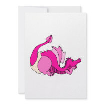 Cute Baby Dragon in Diaper Personalized Invite