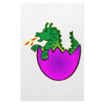 Cute Baby Dragon In Egg Personalized Stationery