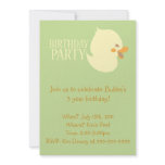 Cute Baby Duckling Rubber Ducky Birthday Invites