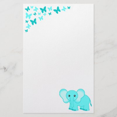Cute Professional Baby Pictures on Cute Baby Elephant And Butterflies Stationery By Jkldesigns
