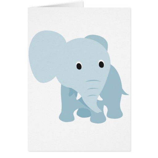 Cute Baby Elephant Card