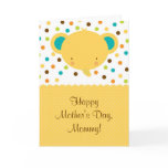 Cute Baby Elephant Happy Mother's Day Card