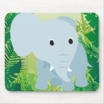 Cute Baby Elephant Mousepad