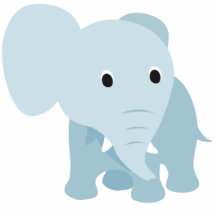 Cute Baby Elephant Photo Sculptures