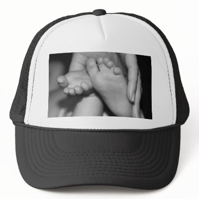 Cute Baby Feet Hats by VectorGraphics