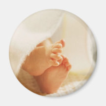 Cute Baby Feet Little Baby Feet Wrapped Blanket Magnets