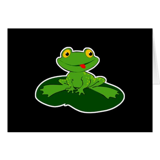 cute baby frog card