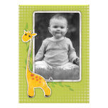 cute baby giraffe large  Photo Gift Greeting Personalized Invitations