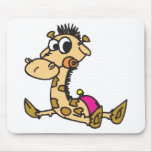 cute baby giraffe mouse mat