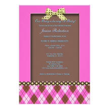 Cute Baby Girl Baby Shower Invitation