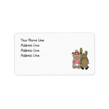 Cute Baby Girl & Horse Pony Custom Western Personalized Address Labels