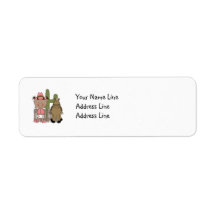 Cute Baby Girl & Horse Pony Custom Western Labels