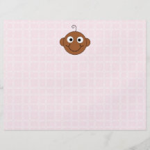 Cute Baby Girl. Pink Check Background. Flyer