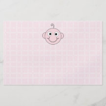Cute Baby Girl. Pink Check Background. Personalized Flyer