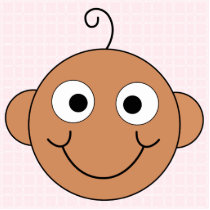 Cute Baby Girl. Pink Check Background. Cut Outs
