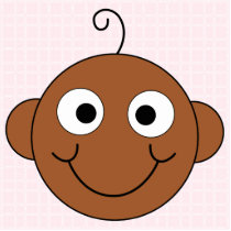 Cute Baby Girl. Pink Check Background. Photo Cut Out