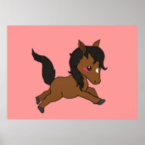 Cute baby Horse Print