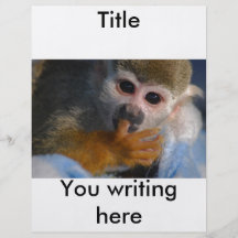 Cute Baby Monkey Custom Flyer