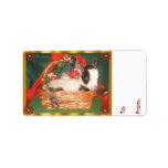 Cute Baby  Myotonic Goat Christmas Gift Tag labels