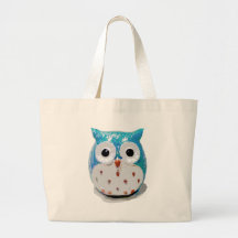 Cute Baby Owl Canvas Bag