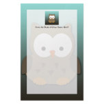 Cute Baby Owl Personalized stationery