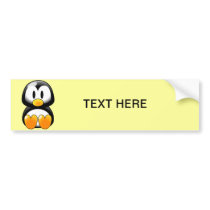Cute Baby Penguin - Customizeable Bumper Stickers