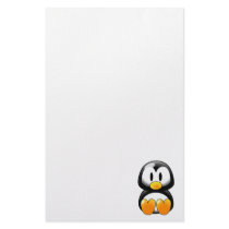 Cute Baby Penguin - Customizeable Personalized Stationery