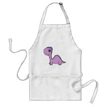 Cute Baby Purple Dinosaur Aprons