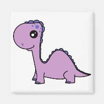 Cute Baby Purple Dinosaur Fridge Magnets