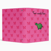 Cute baby turtle binder