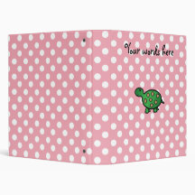 Cute baby turtle binders