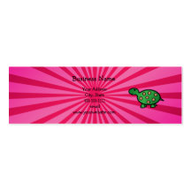 Cute baby turtle business card