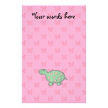 Cute baby turtle personalized stationery