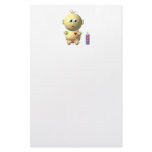 Cute baby with heart! stationery design