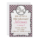 Cute Baby Zebra Birthday Party Invitation