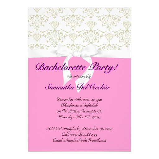 CUTE Bachelorette Party Design Custom Announcements