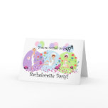 Cute Bachelorette Party Spa Invitations Greeting Card
