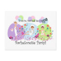 Cute Bachelorette Party Spa Postcard Invitations