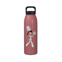 Cute Baking Girl Water Bottle